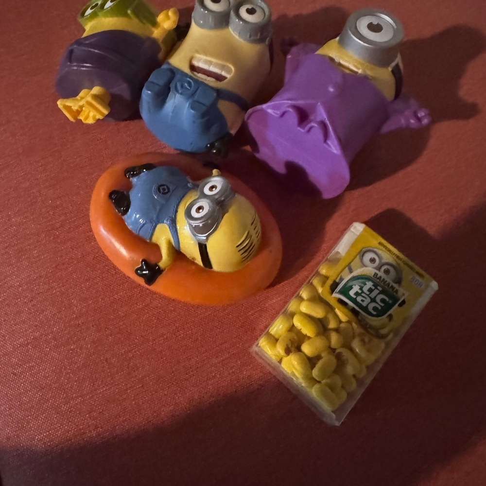 Minions Toy Set with Purple and Yellow Figures